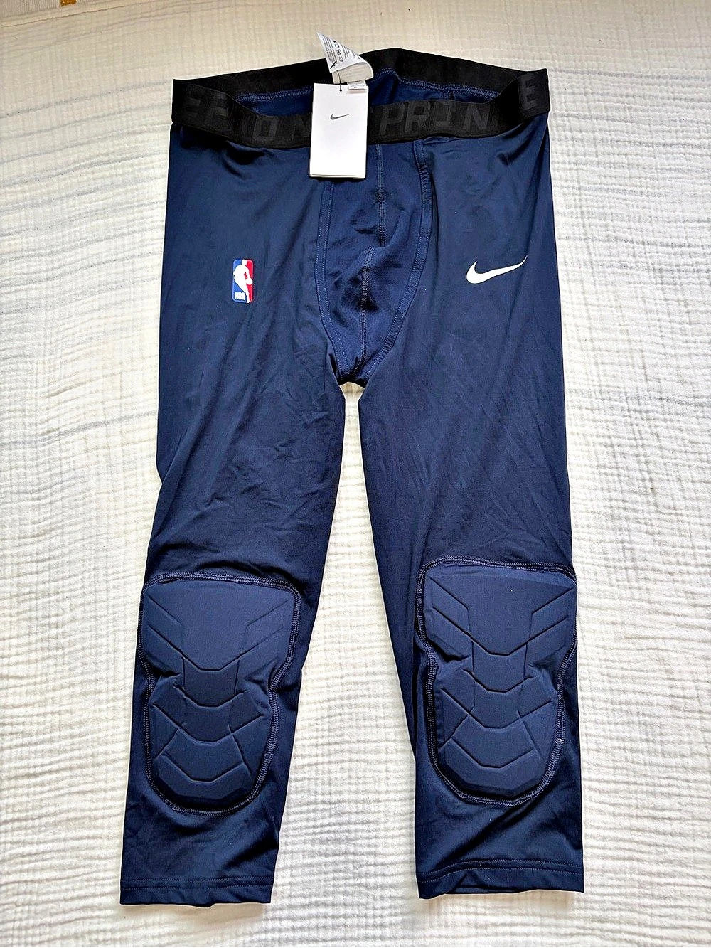 Nike Pro NBA Hyperstrong Padded 3/4 Compression Tights Blue XL